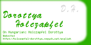 dorottya holczapfel business card